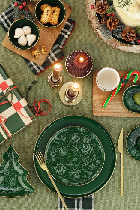 Hermia Set de Cuencos para Aperitivos Verde, 2 Piezas de 17 cm